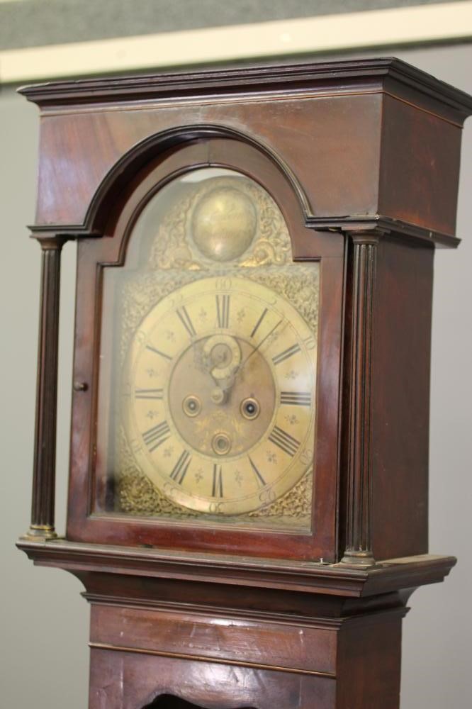 A MAHOGANY LONGCASE CLOCK by John Lambourne Image