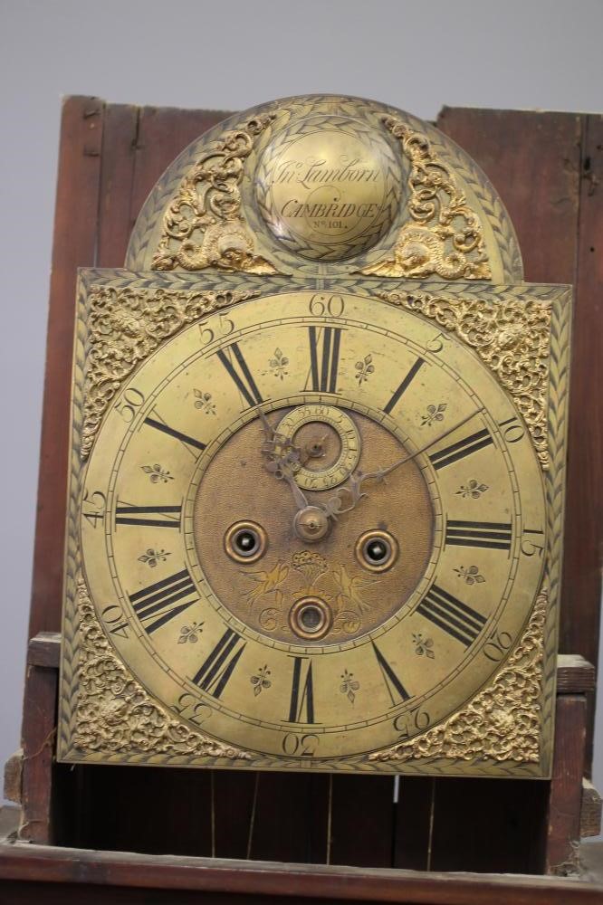 A MAHOGANY LONGCASE CLOCK by John Lambourne Image