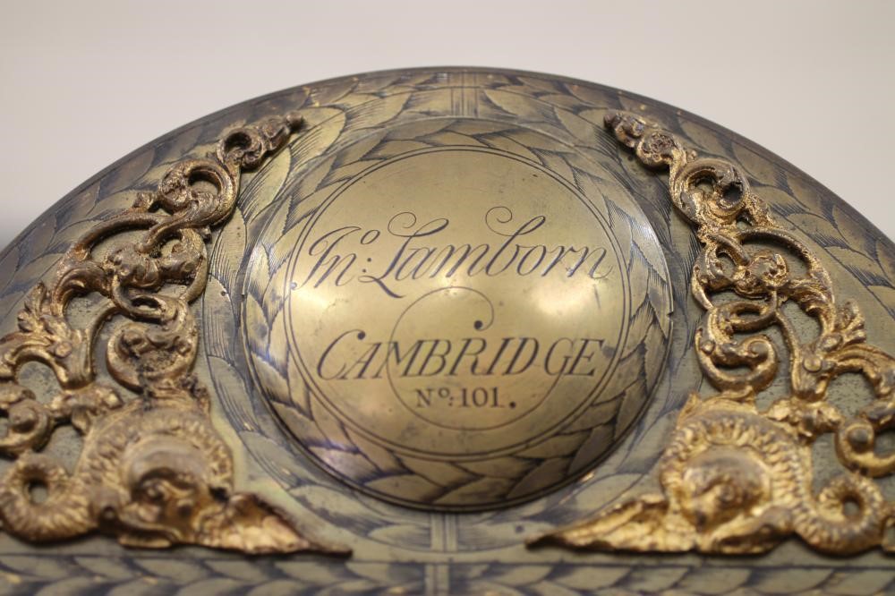 A MAHOGANY LONGCASE CLOCK by John Lambourne Image