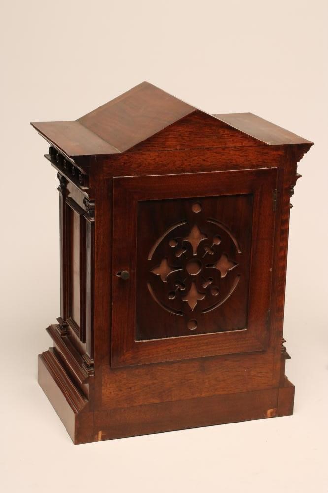 A WALNUT CASED BRACKET CLOCK by Lenzkirch Image