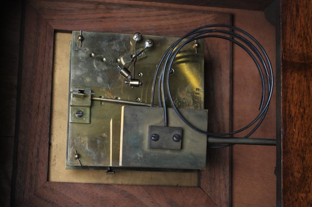 A WALNUT CASED BRACKET CLOCK by Lenzkirch Image