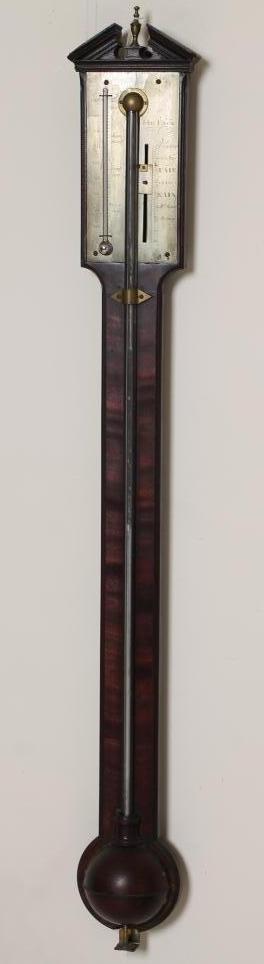A MAHOGANY CASED STICK BAROMETER BY JOHN EWEN Image