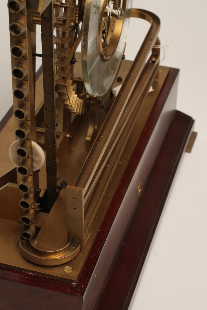 A BRASS WATER WHEEL INDUSTRIAL CLOCK Image