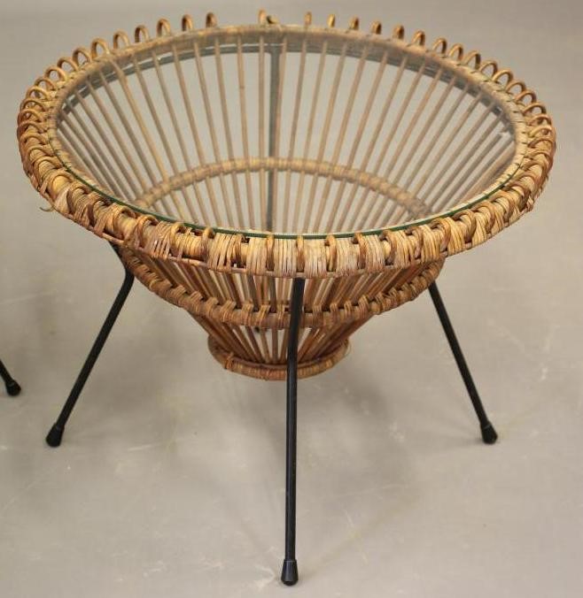 A RETRO CANED SATELLITE CHAIR Image