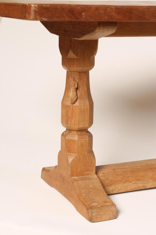 AN ADZED OAK COFFEE TABLE by Robert Thompson Image