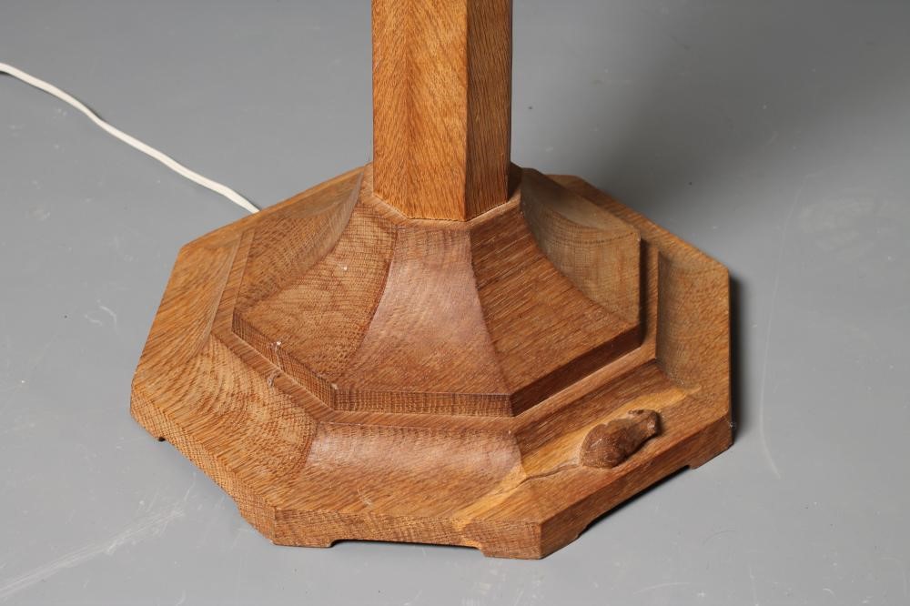 AN OAK STANDARD LAMP by Robert Thompson Image