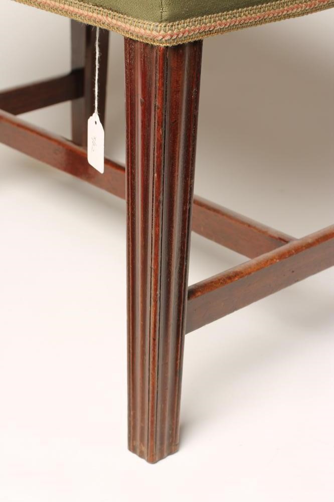 A MAHOGANY FRAMED DRESSING STOOL Image