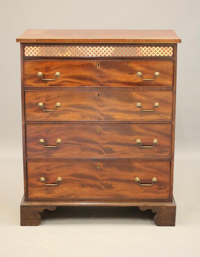 A MAHOGANY CHEST of Georgian design Image
