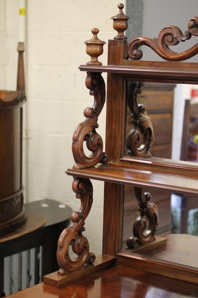 A VICTORIAN MAHOGANY SIDE CABINET Image