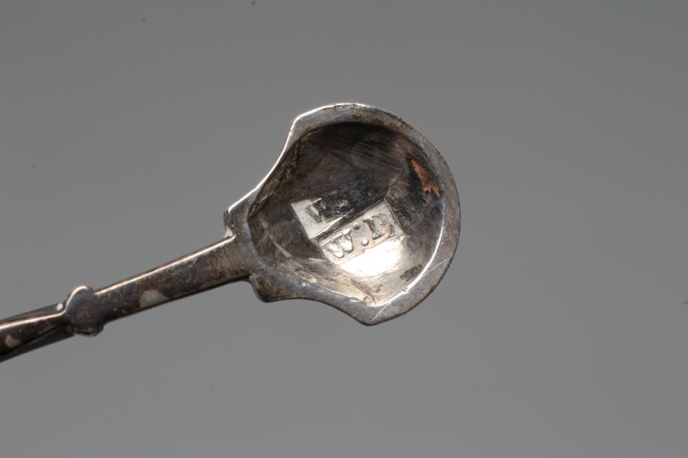 A PAIR OF GEORGE II SILVER SCISSOR SUGAR NIPS, by William Dorrell, no date letter c.1745, the plain Image