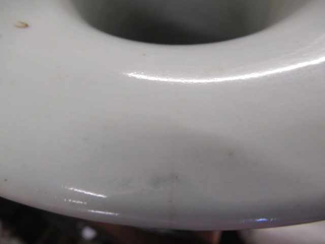 A LARGE PAIR OF CHINESE PORCELAIN VASES of inverted baluster form with two open lug handles Image