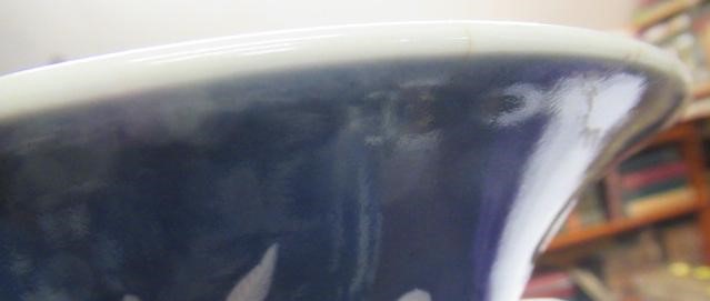 A LARGE PAIR OF CHINESE PORCELAIN VASES of inverted baluster form with two open lug handles Image