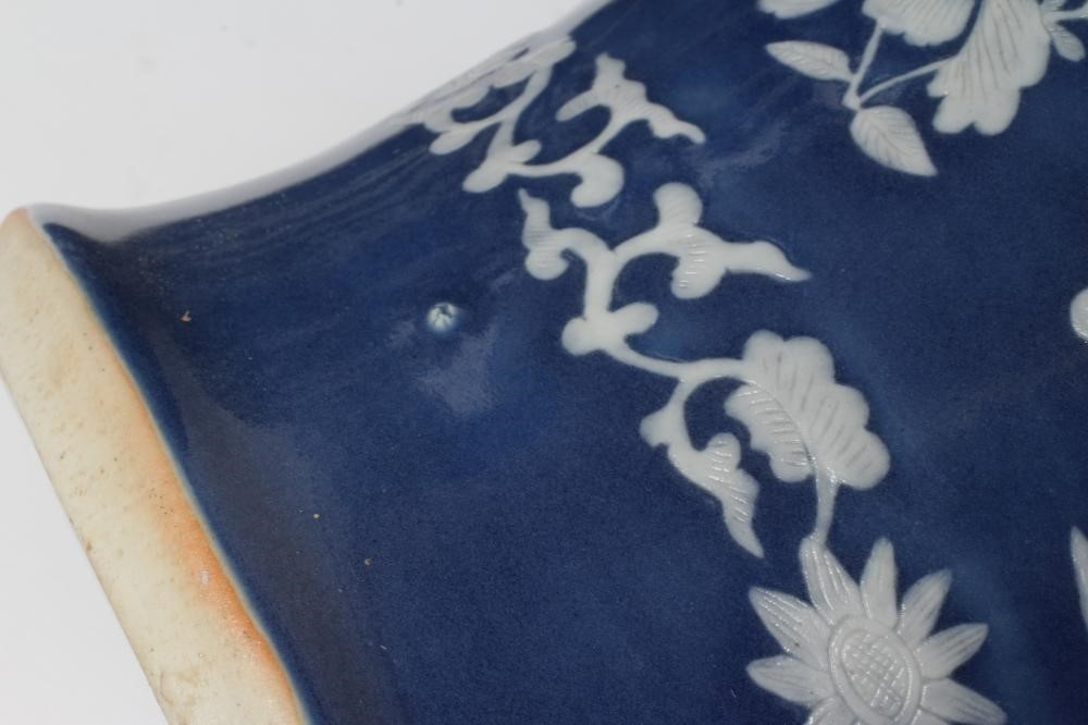 A LARGE PAIR OF CHINESE PORCELAIN VASES of inverted baluster form with two open lug handles Image