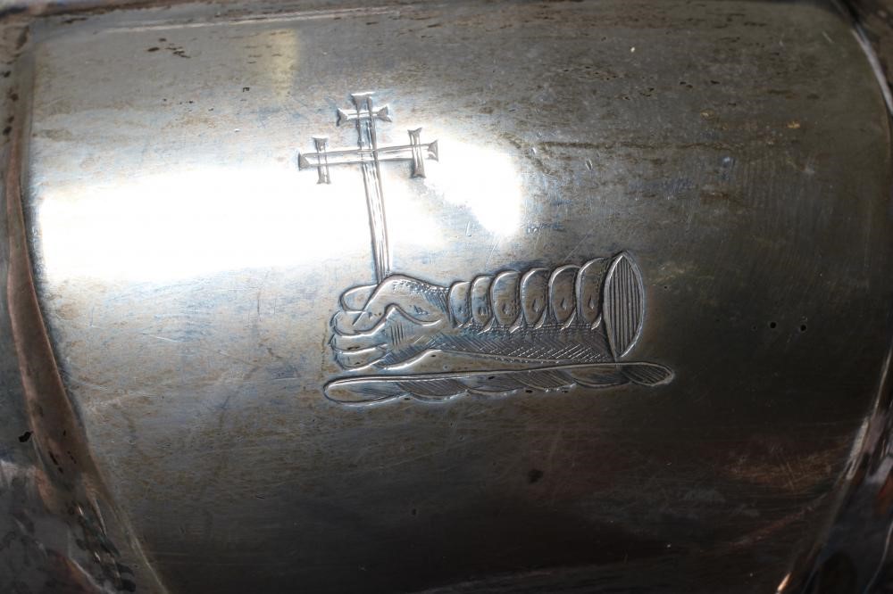 A LATE VICTORIAN THREE PIECE BACHELOR'S SILVER TEA SERVICE Image