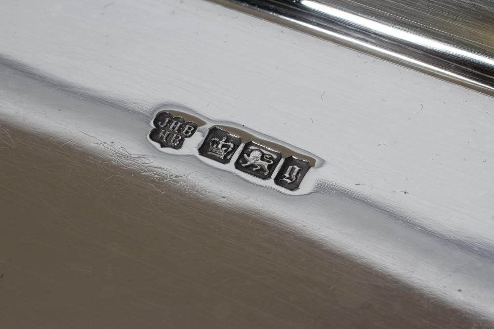 OF BOER WAR INTEREST- A LATE VICTORIAN SILVER LARGE TWO HANDLED TRAY Image