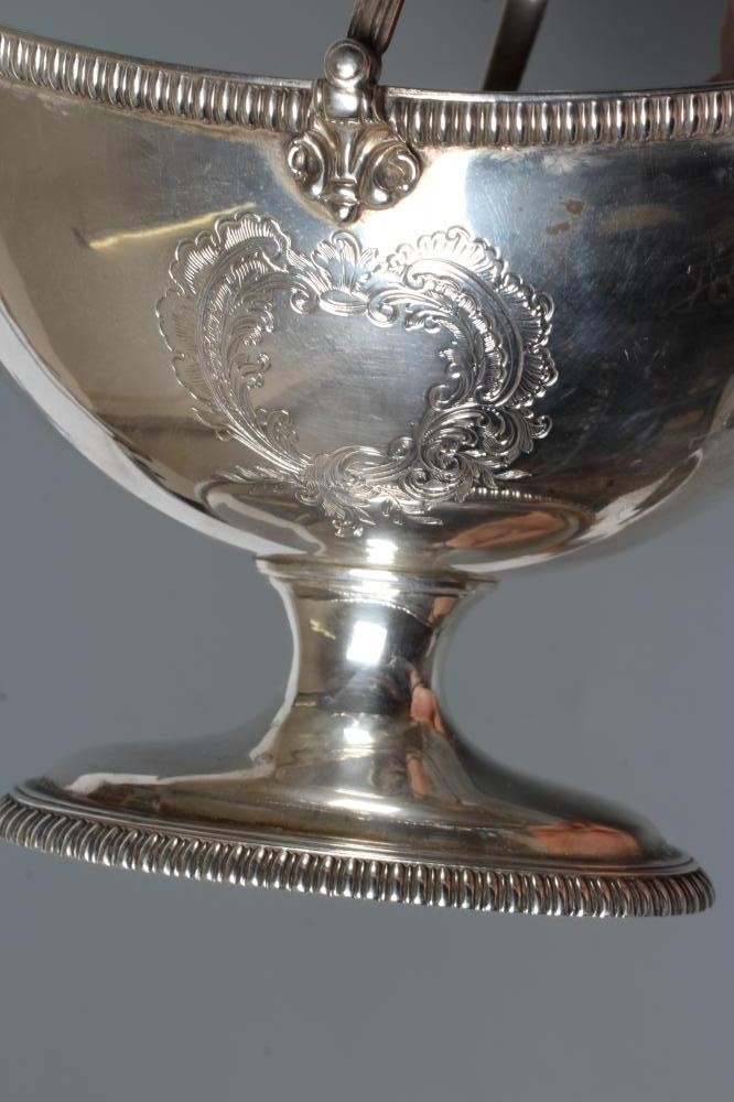 A LATE VICTORIAN SILVER SUGAR BASKET Image