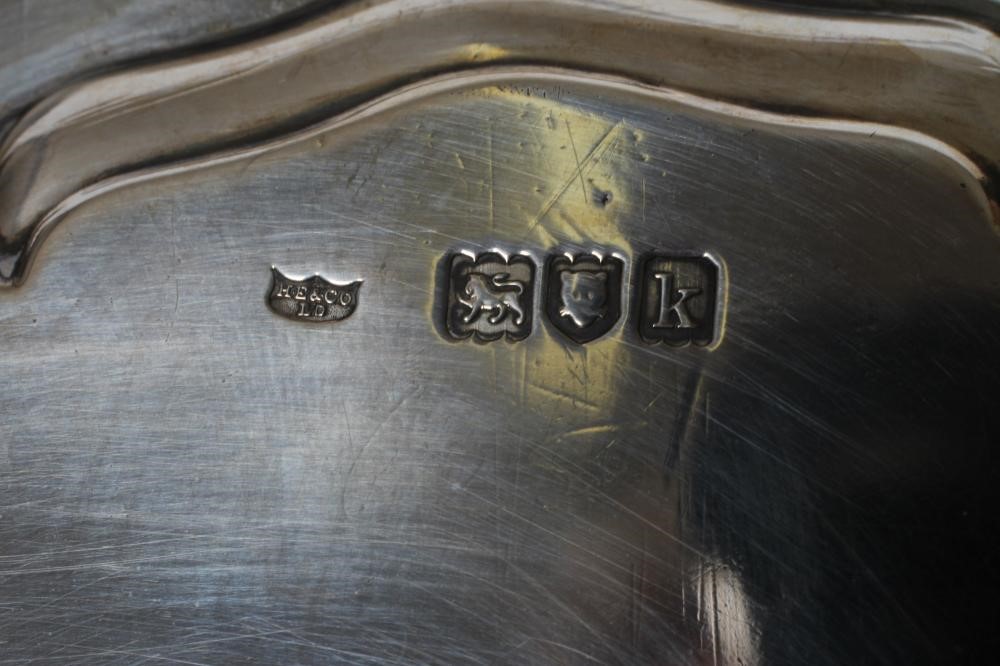 AN EDWARDIAN SILVER WAITER Image