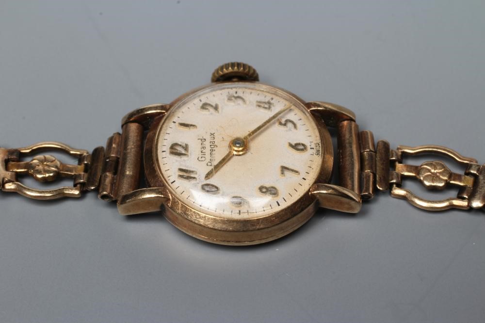A LADY'S 9CT GOLD GIRARD PERREGAUX WRISTWATCH Image