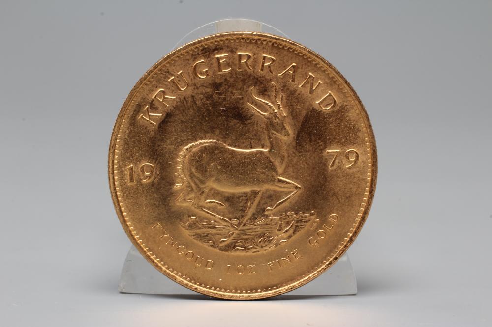 A KRUGERRAND, 1979, 1oz Fine Gold, 33.9g (Est. plus 20% premium) Image
