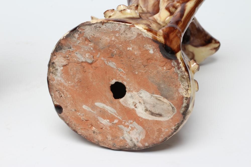 A LARGE PAIR OF HALIFAX SLIPWARE BIRD WHISTLES Image