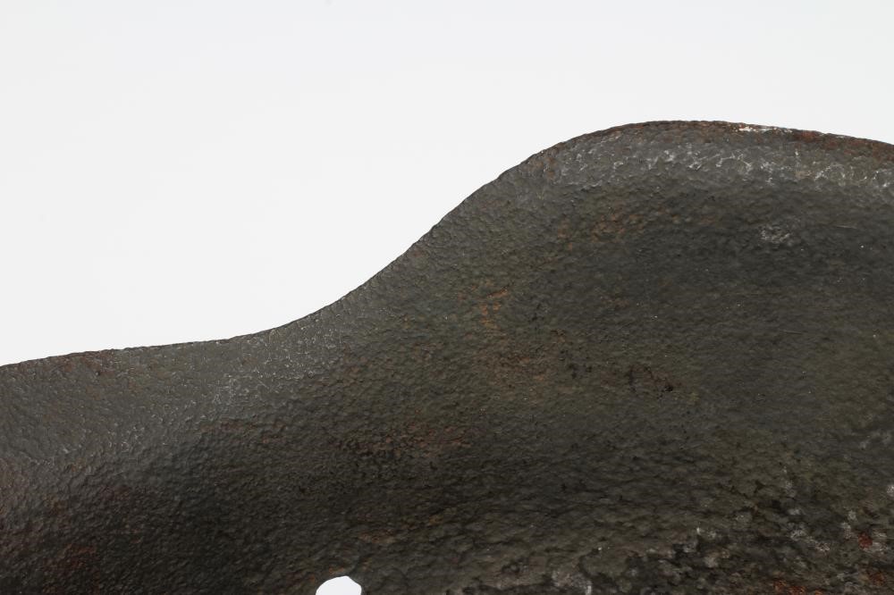 A GERMAN THIRD REICH HELMET of typical form with remnants of side transfers, 11 3/8" front to back Image