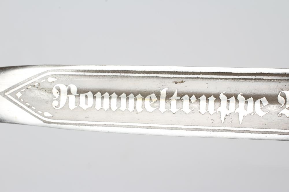 A GERMAN THIRD REICH K98N BAYONET, the 9 3/4" blade with etching for the Afrika Corps dated 1941, Image