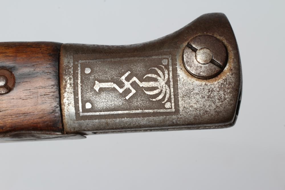 A GERMAN THIRD REICH K98N BAYONET, the 9 3/4" blade with etching for the Afrika Corps dated 1941, Image