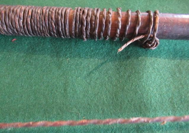 EAST AFRICAN WEAPONS, comprising a 59" long wooden bow with gut wrappings and string, three bamboo Image