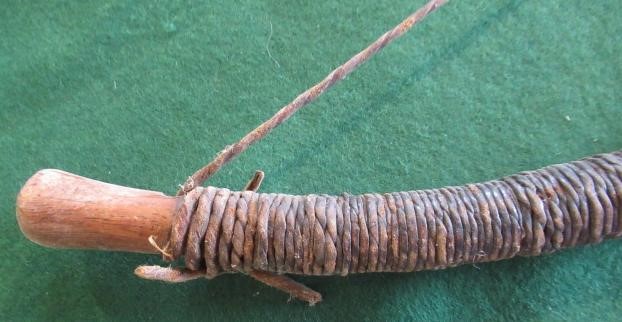 EAST AFRICAN WEAPONS, comprising a 59" long wooden bow with gut wrappings and string, three bamboo Image