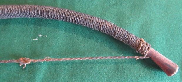 EAST AFRICAN WEAPONS, comprising a 59" long wooden bow with gut wrappings and string, three bamboo Image