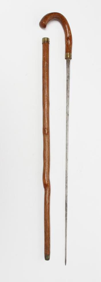 A SWORD STICK by Mole of Birmingham, the 29 3/4" square section blade stamped with maker's mark, Image