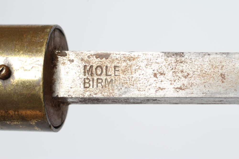 A SWORD STICK by Mole of Birmingham, the 29 3/4" square section blade stamped with maker's mark, Image