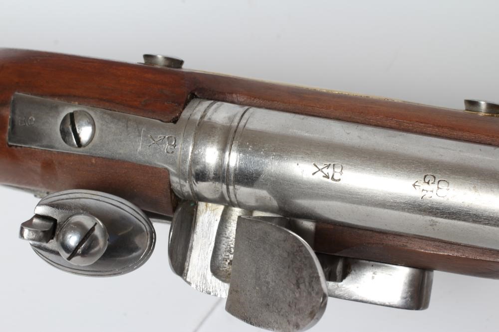 AN INERT FLINTLOCK BROWN BESS MUSKET of modern high quality production with 39 1/4" steel barrel Image
