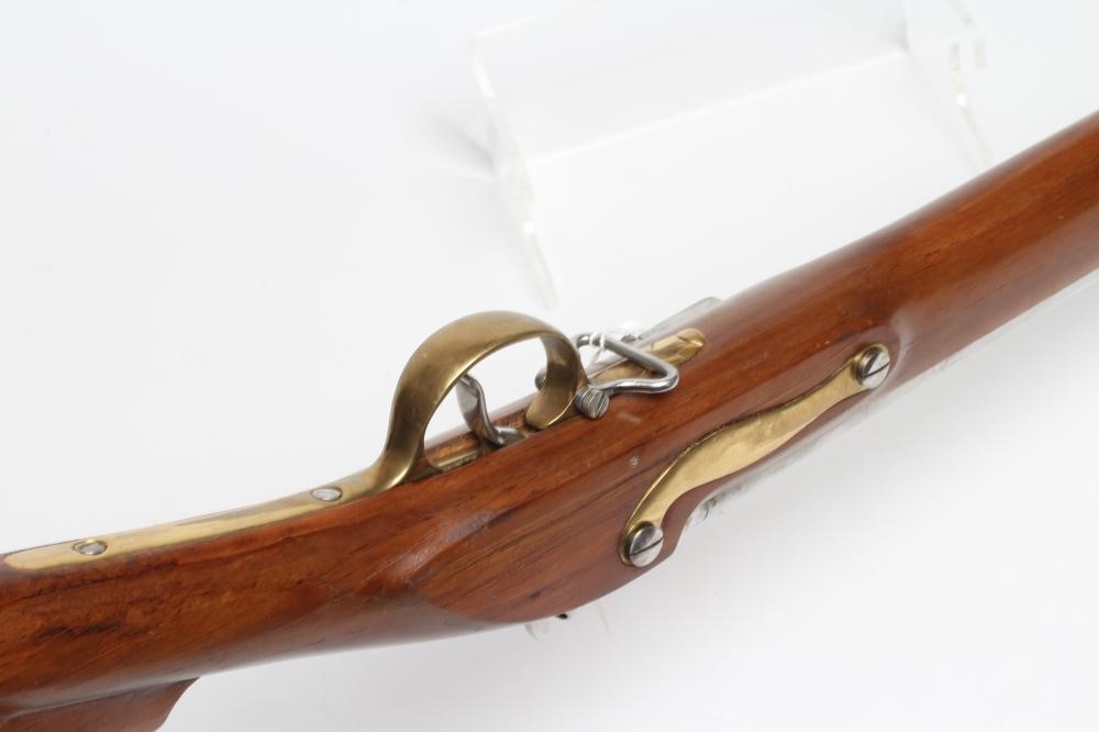AN INERT FLINTLOCK BROWN BESS MUSKET of modern high quality production with 39 1/4" steel barrel Image
