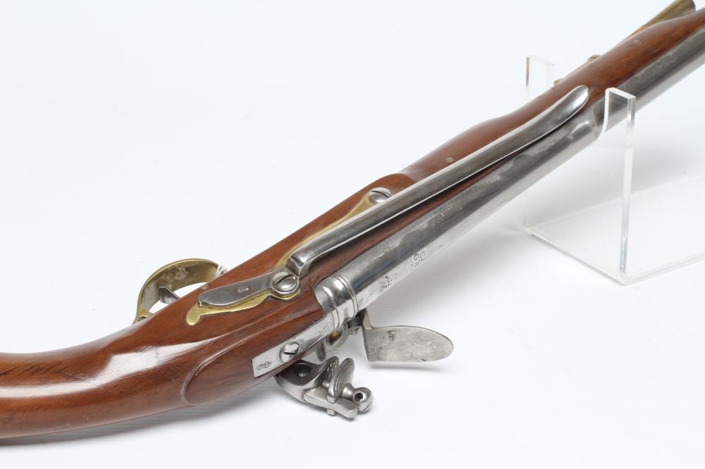 AN INERT SEA SERVICE FLINTLOCK HOLSTER PISTOL of modern high quality production with 12" barrel Image