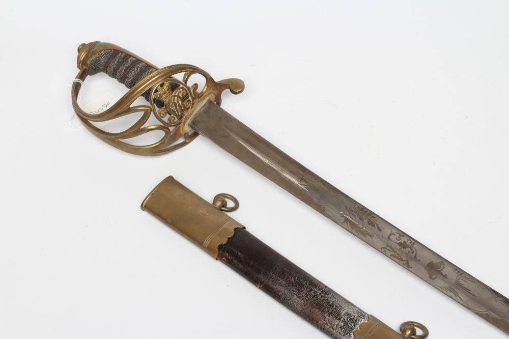 AN 1845 PATTERN OFFICER'S SWORD by Savage & Lyman of Montreal Image