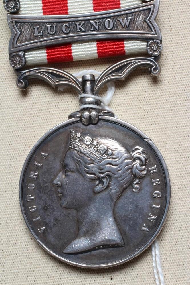 AN INDIAN MUTINY MEDAL with Defence of Lucknow and Lucknow clasps, awarded to Samuel Coopland of the Image