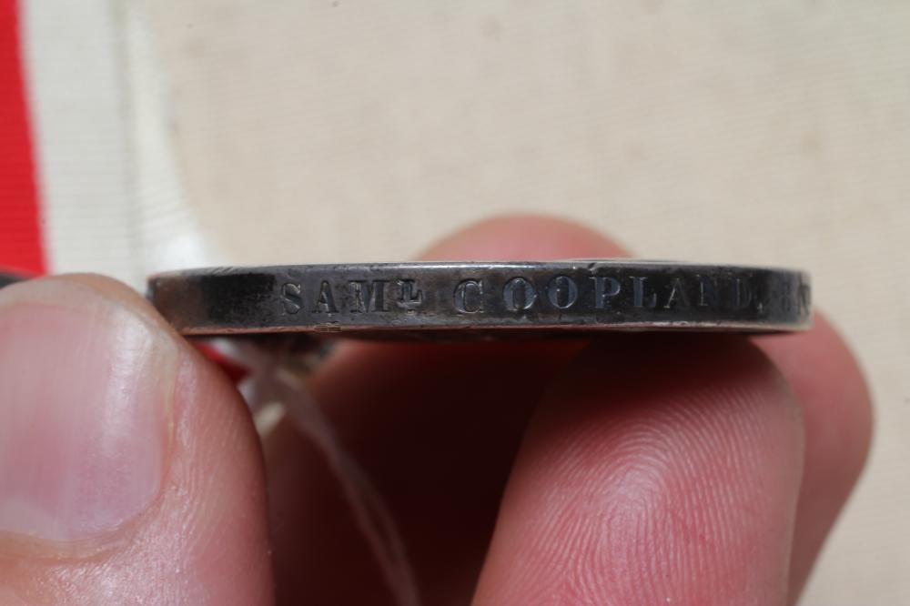 AN INDIAN MUTINY MEDAL with Defence of Lucknow and Lucknow clasps, awarded to Samuel Coopland of the Image