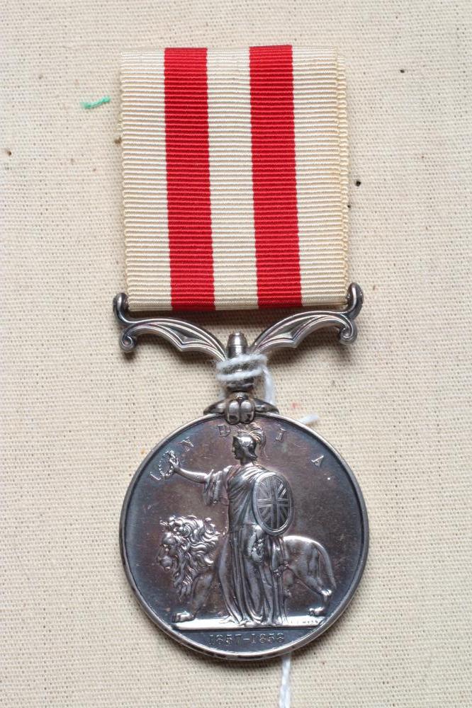 AN INDIAN MUTINY MEDAL awarded to Cuthbert Alderson of the 34th Regiment (Est. plus 24% premium inc. Image
