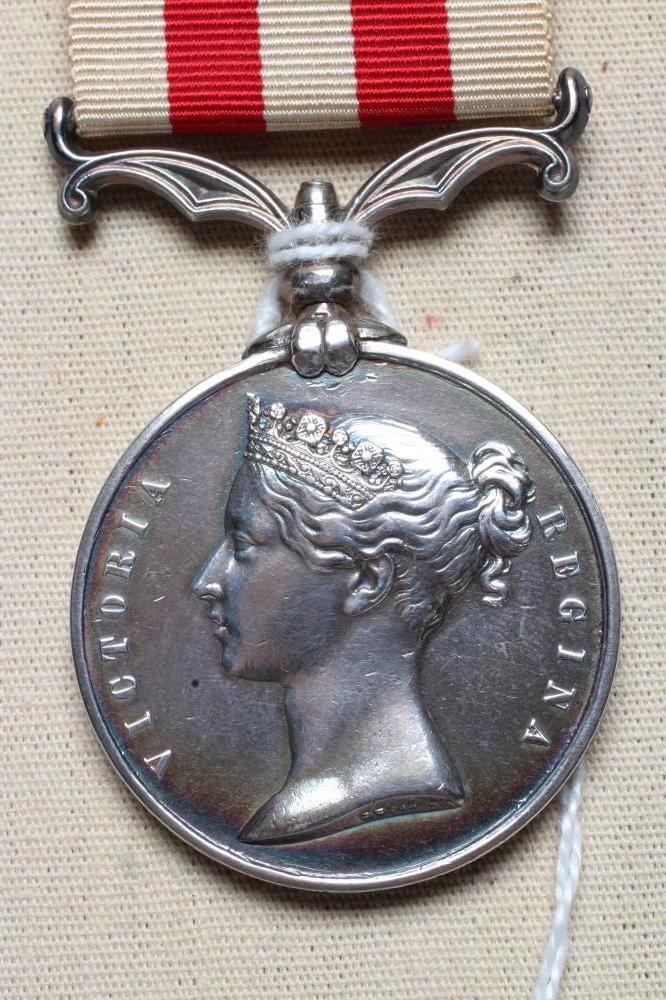 AN INDIAN MUTINY MEDAL awarded to Cuthbert Alderson of the 34th Regiment (Est. plus 24% premium inc. Image