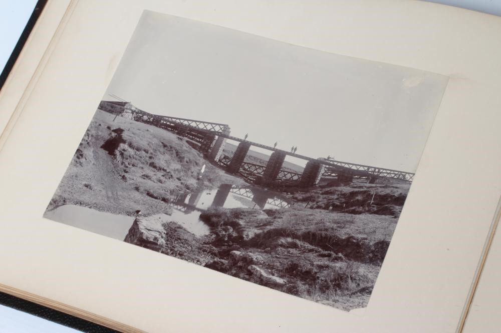 TWO BOER WAR PHOTOGRAPH ALBUMS by Captain William Coates Thompson (from the previous lot) Image