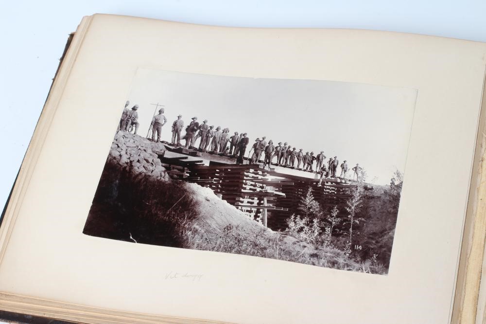 TWO BOER WAR PHOTOGRAPH ALBUMS by Captain William Coates Thompson (from the previous lot) Image