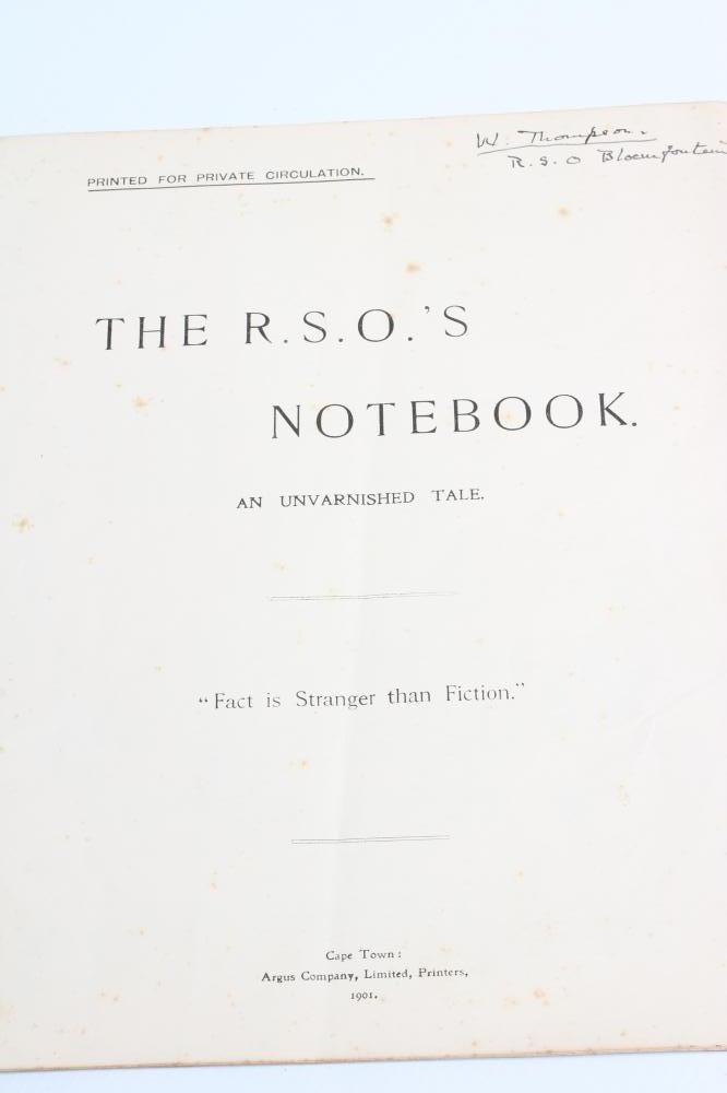 TWO RARE BOER WAR BOOKS owned by Captain William Coates Thompson (from the previous two lots) Image