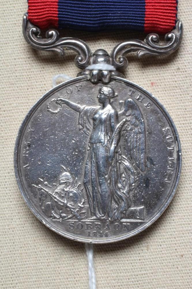 A SUTLEJ MEDAL 1845-46 awarded to Cornelius McIneyrey of the 80th Foot (Est. plus 24% premium inc. Image