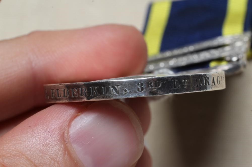 A PUNJAB MEDAL with Chilianwala and Goojerat clasps, awarded to John Charles Elderkin of the 3rd Image