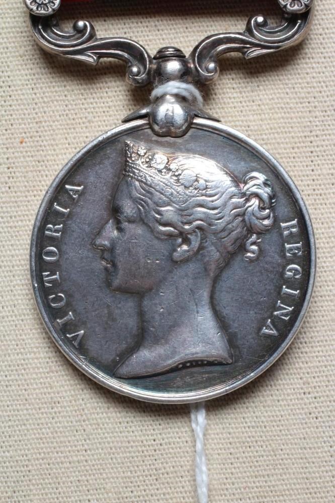 AN INDIAN GENERAL SERVICE MEDAL 1854 with Chin-Lushai 1889-90 clasp, awarded to Naick Harkolman Rai Image