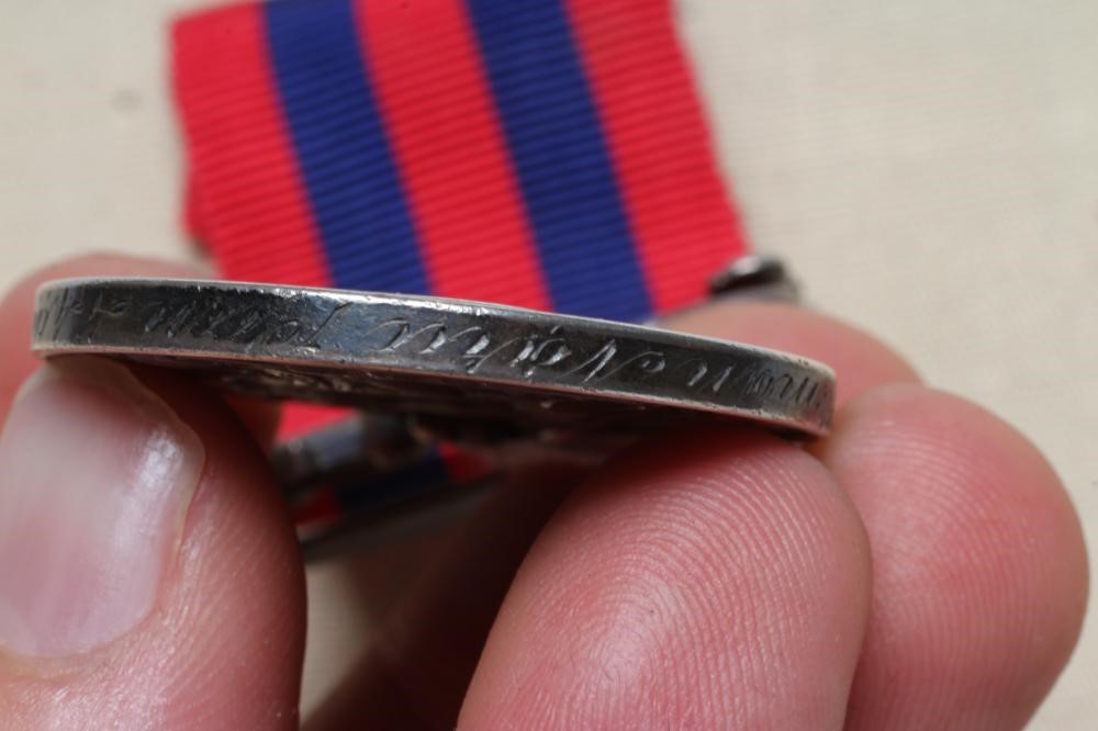 AN INDIAN GENERAL SERVICE MEDAL 1854 with North Eastern Frontier 1891 clasp, awarded to Naru Pun of Image