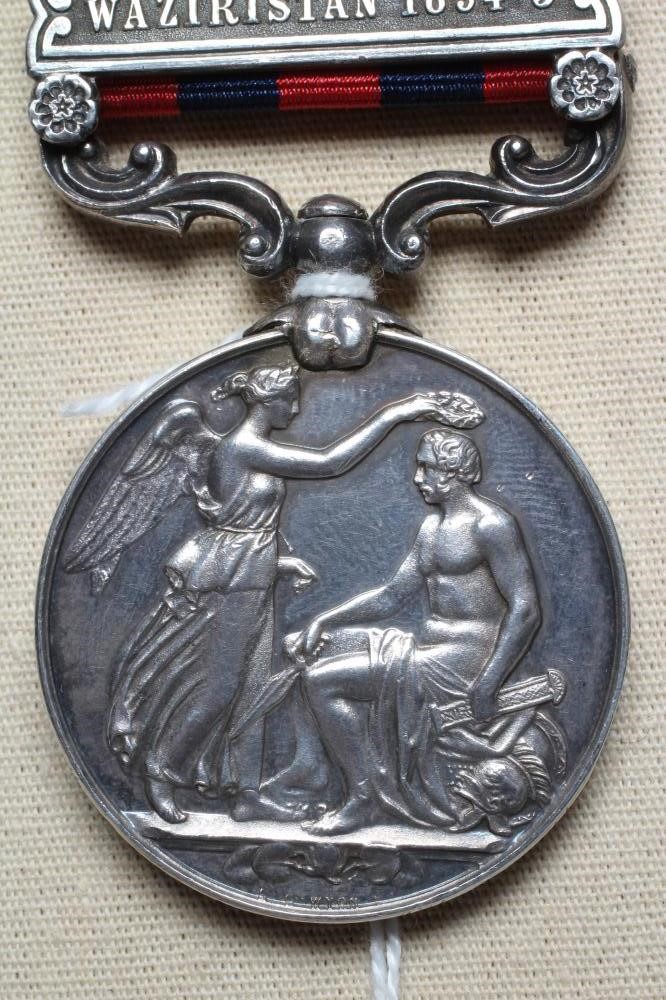 AN INDIAN GENERAL SERVICE MEDAL 1854 with Waziristan 1894-5 clasp, awarded to Sepoy Punbahadar Ale Image