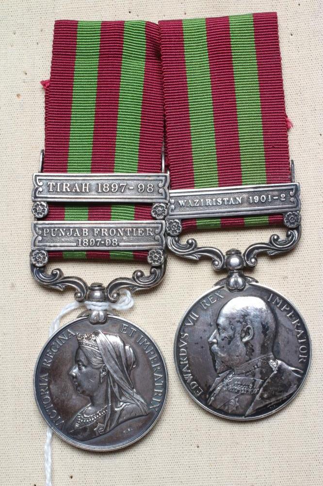 TWO INDIAN GENERAL SERVICE MEDALS 1895 Image