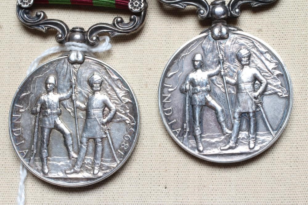 TWO INDIAN GENERAL SERVICE MEDALS 1895 Image